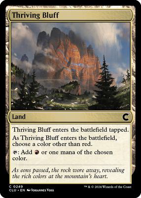 Thriving Bluff card from Ravnica: Clue Edition