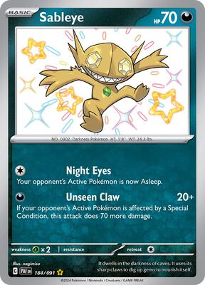 Sableye card from SV: Paldean Fates