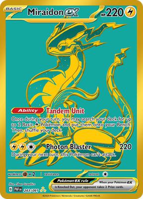 Miraidon ex card from SV: Paldean Fates
