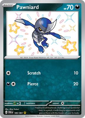 Pawniard card from SV: Paldean Fates