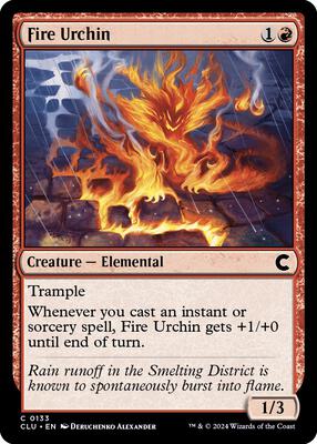 Fire Urchin card from Ravnica: Clue Edition