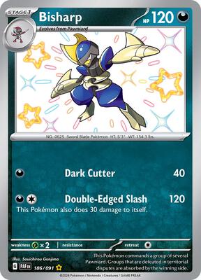 Bisharp card from SV: Paldean Fates