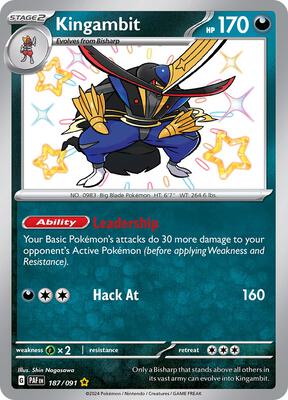 Kingambit card from SV: Paldean Fates