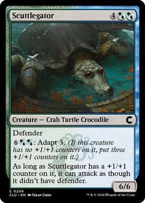 Scuttlegator card from Ravnica: Clue Edition