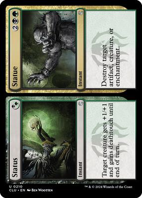 Status // Statue card from Ravnica: Clue Edition