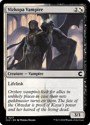 Vizkopa Vampire card from Ravnica: Clue Edition