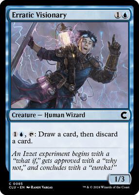 Erratic Visionary card from Ravnica: Clue Edition