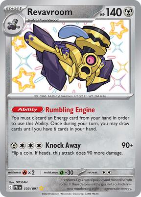 Revavroom - 193/091 card from SV: Paldean Fates