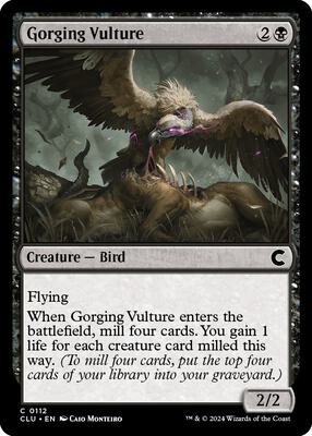 Gorging Vulture card from Ravnica: Clue Edition