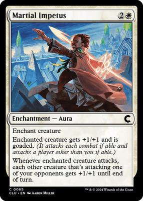 Martial Impetus card from Ravnica: Clue Edition