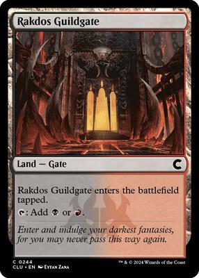 Rakdos Guildgate card from Ravnica: Clue Edition