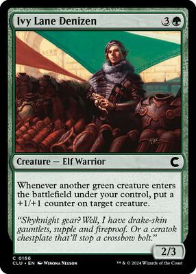 Ivy Lane Denizen card from Ravnica: Clue Edition