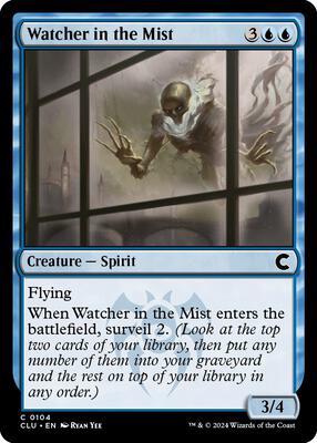 Watcher in the Mist card from Ravnica: Clue Edition