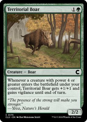 Territorial Boar card from Ravnica: Clue Edition