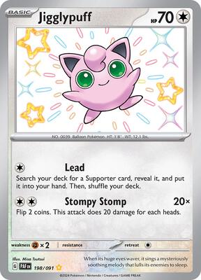 Jigglypuff card from SV: Paldean Fates