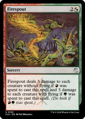 Firespout card from Ravnica: Clue Edition