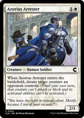 Azorius Arrester card from Ravnica: Clue Edition