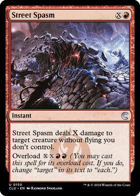 Street Spasm card from Ravnica: Clue Edition