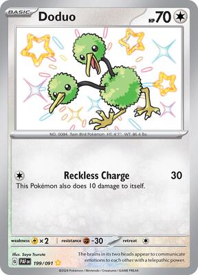 Doduo card from SV: Paldean Fates