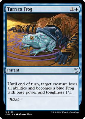 Turn to Frog card from Ravnica: Clue Edition