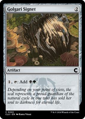 Golgari Signet card from Ravnica: Clue Edition