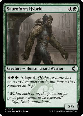 Sauroform Hybrid card from Ravnica: Clue Edition