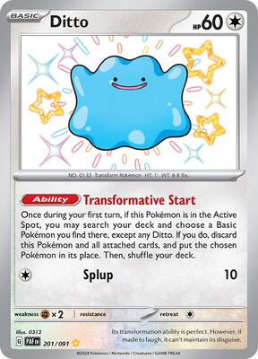 Ditto card from SV: Paldean Fates
