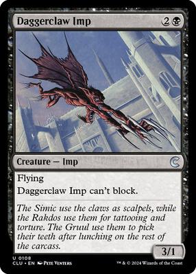 Daggerclaw Imp card from Ravnica: Clue Edition