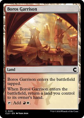 Boros Garrison card from Ravnica: Clue Edition