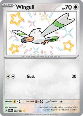 Wingull card from SV: Paldean Fates