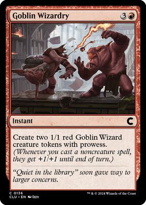 Goblin Wizardry card from Ravnica: Clue Edition