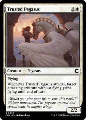 Trusted Pegasus card from Ravnica: Clue Edition
