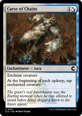 Curse of Chains card from Ravnica: Clue Edition