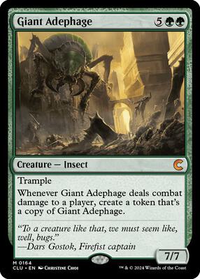 Giant Adephage card from Ravnica: Clue Edition