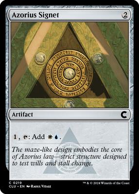 Azorius Signet card from Ravnica: Clue Edition