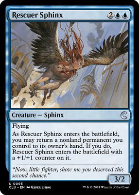 Rescuer Sphinx card from Ravnica: Clue Edition