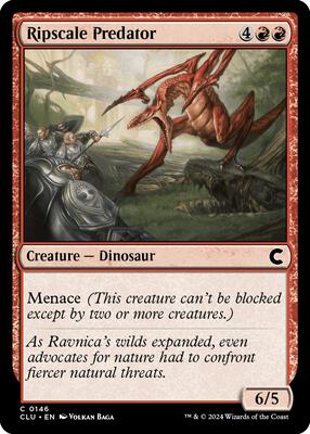 Ripscale Predator card from Ravnica: Clue Edition