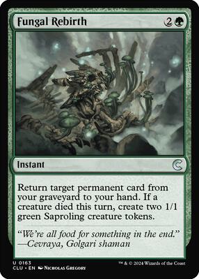 Fungal Rebirth card from Ravnica: Clue Edition