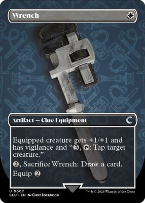 Wrench (Borderless) card from Ravnica: Clue Edition