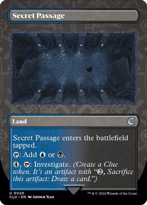 Secret Passage (Borderless) card from Ravnica: Clue Edition