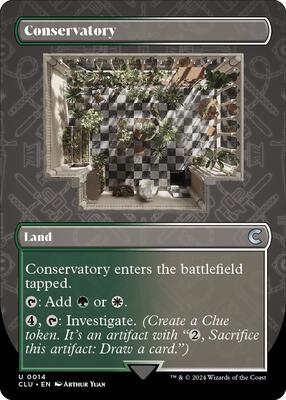 Conservatory (Borderless) card from Ravnica: Clue Edition