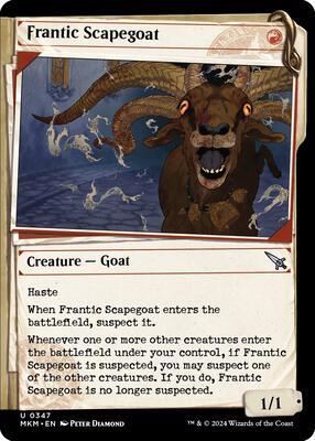 Frantic Scapegoat (Showcase) card from Murders at Karlov Manor