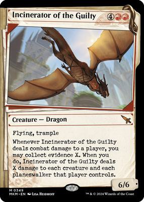 Incinerator of the Guilty (Showcase) card from Murders at Karlov Manor