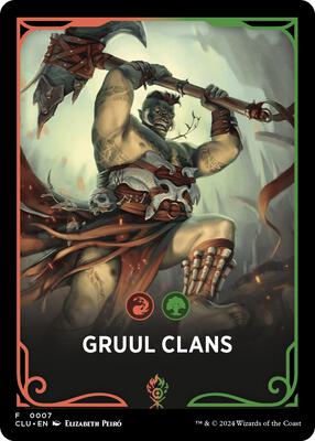 Gruul Clans Theme Card card from Ravnica: Clue Edition