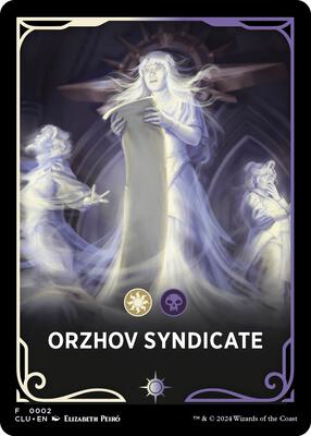Orzhov Syndicate Theme Card card from Ravnica: Clue Edition