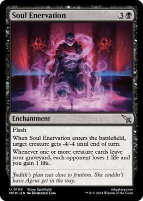 Soul Enervation card from Murders at Karlov Manor