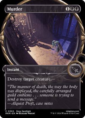 Murder (Showcase) card from Murders at Karlov Manor