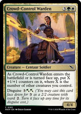 Crowd-Control Warden card from Murders at Karlov Manor