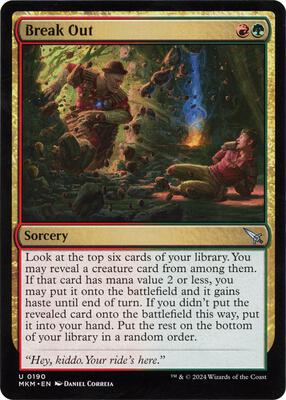 Break Out (a) card from Murders at Karlov Manor