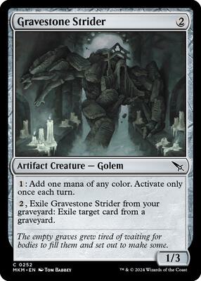 Gravestone Strider card from Murders at Karlov Manor
